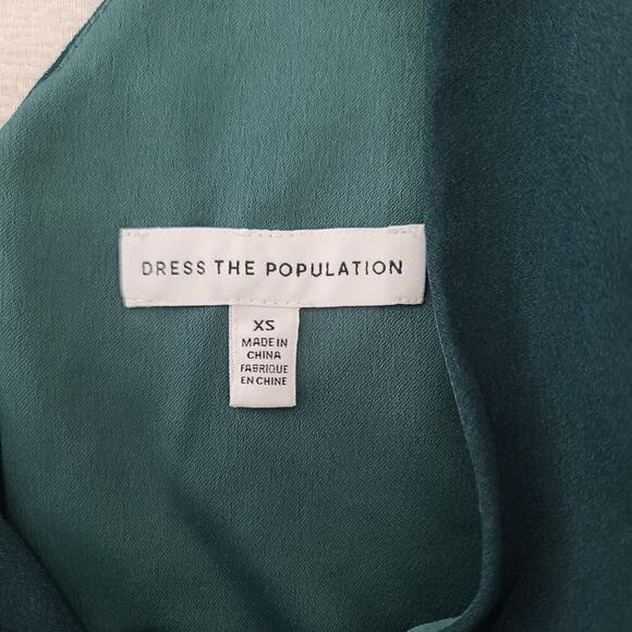 Dress the Population ladies dress Emerald green Size XS Event Gown Formal  Party - Picture 9 of 9